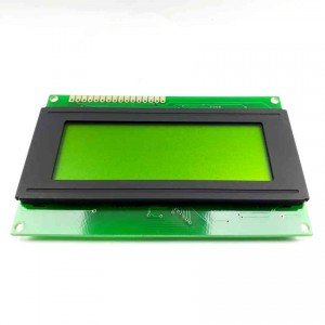 Display LCD 20x4 Sem Back Fundo Verde Letra Preta JHD204